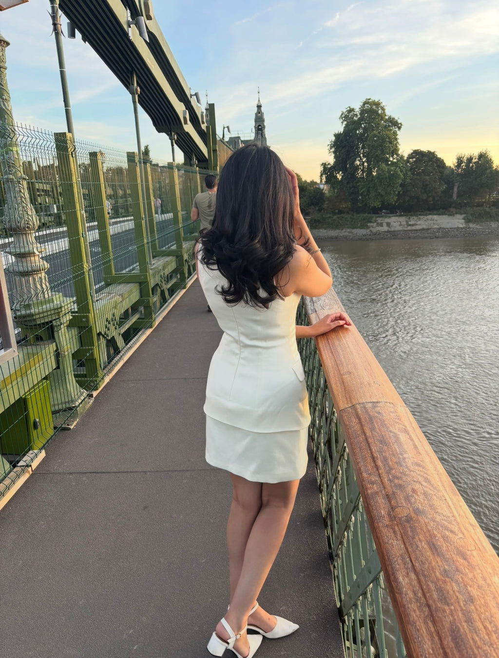 Classic white panel dress