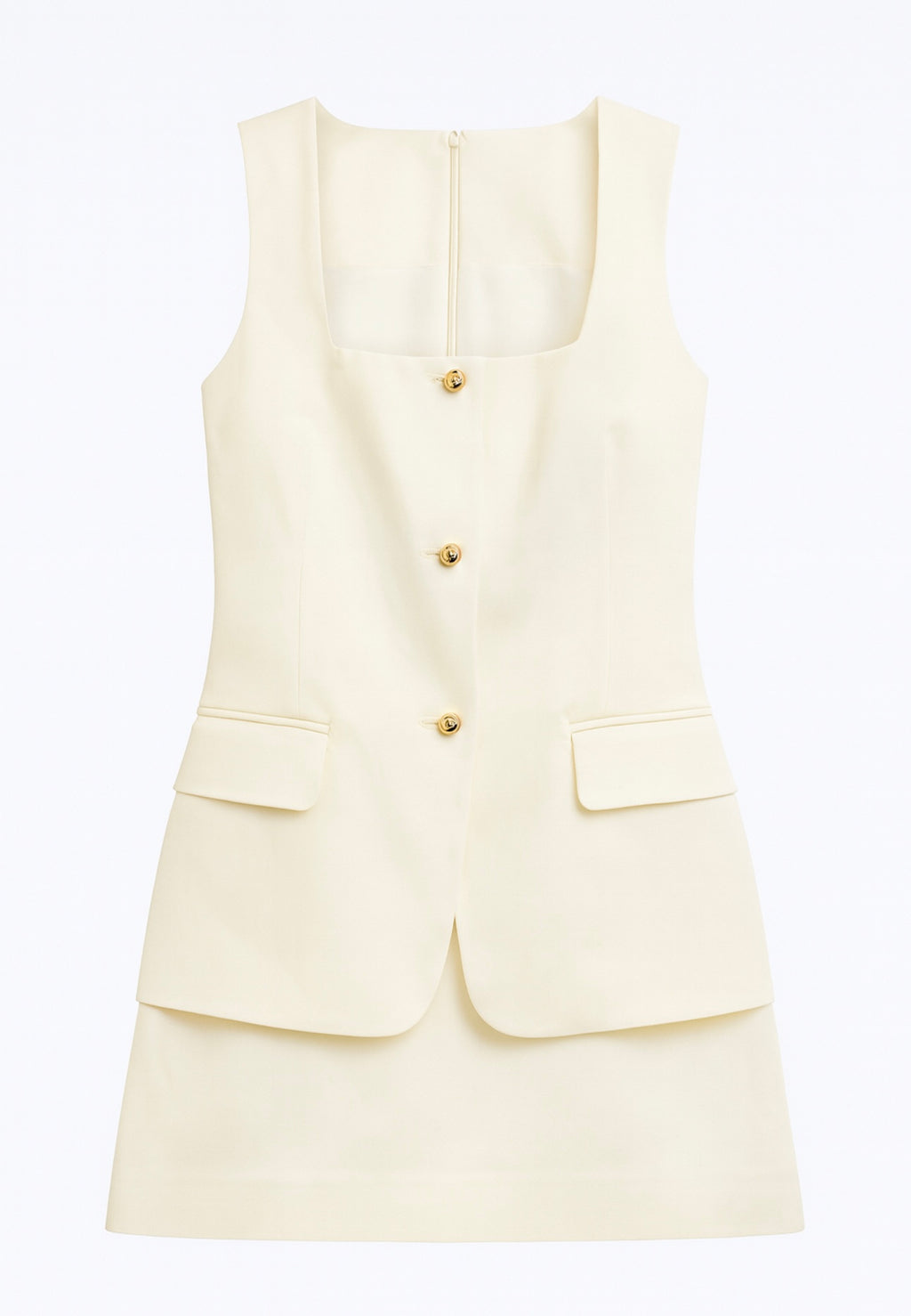 Classic white panel dress