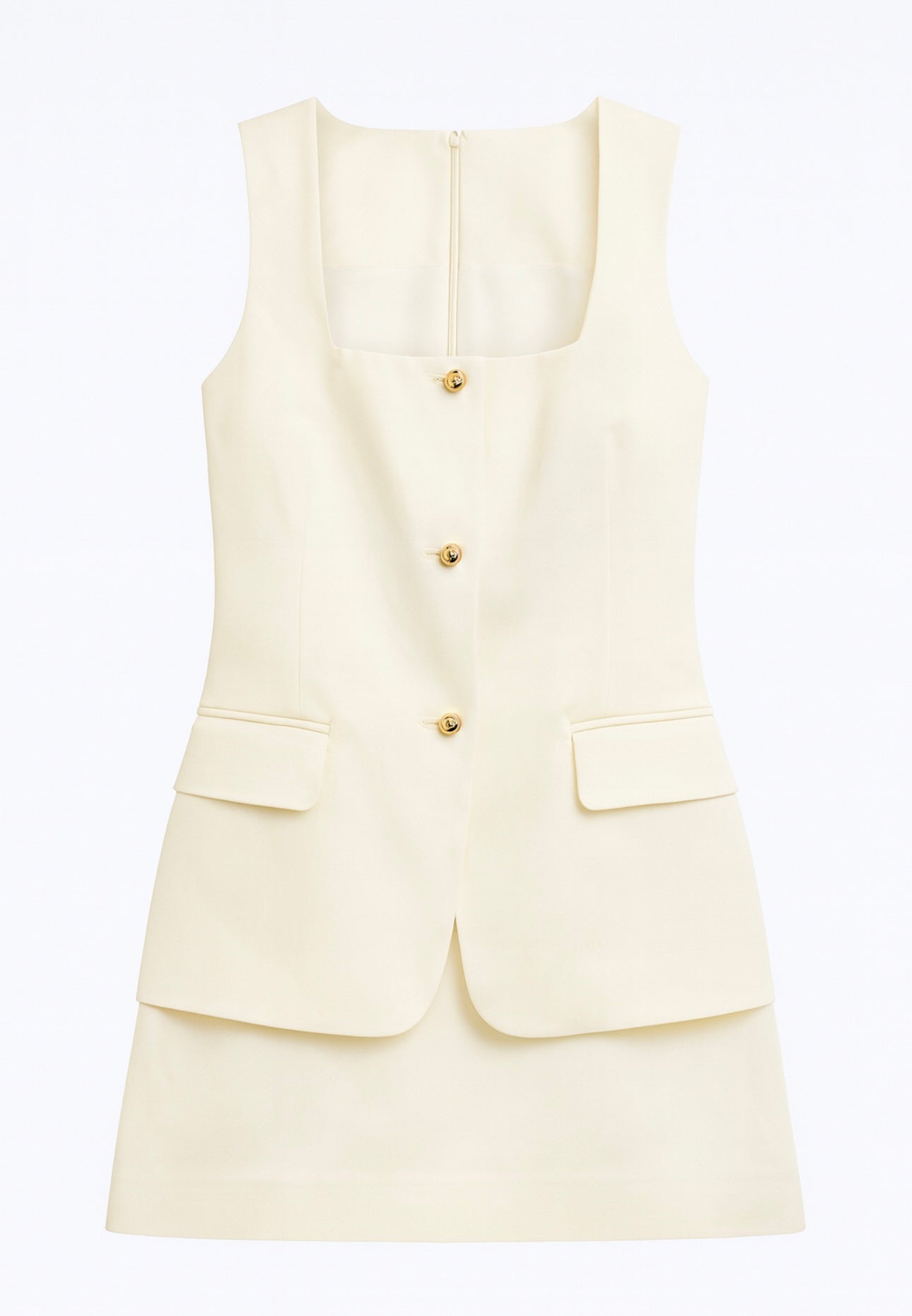 Classic white panel dress